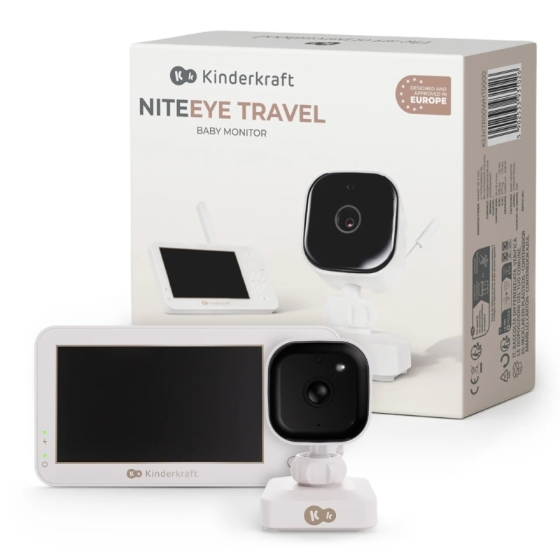 Kinderkraft Niteeye Travel digitalni video bebi alarm White - Meda Shop