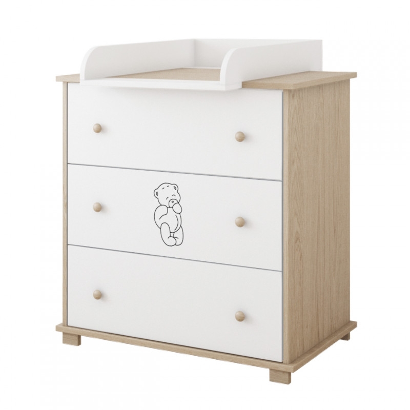 Pinewood Bear komoda za bebe Beige - Meda Shop