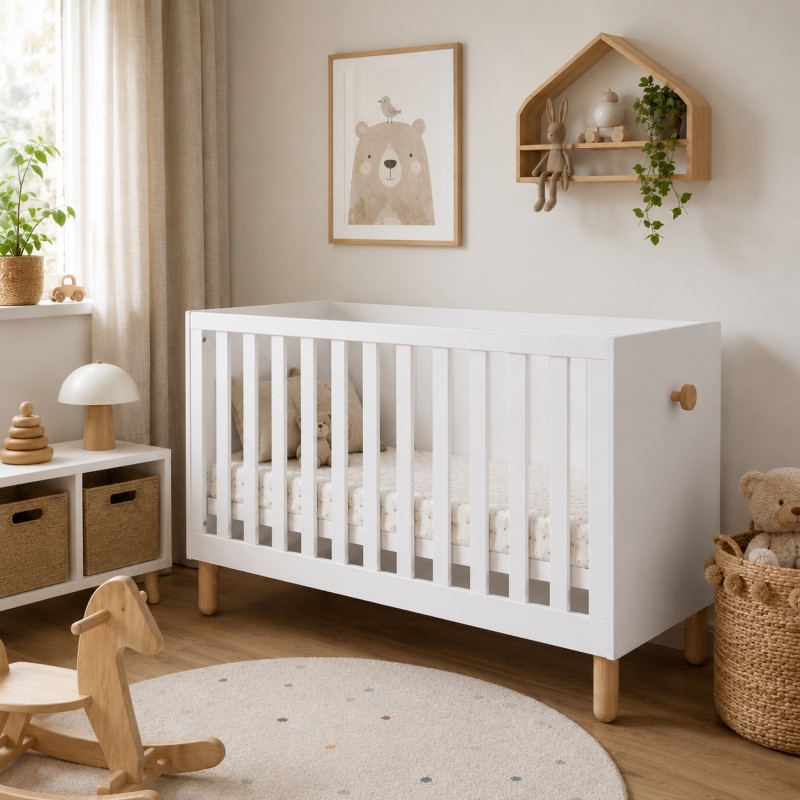 Pinewood Loft krevetac za bebe White - Meda Shop