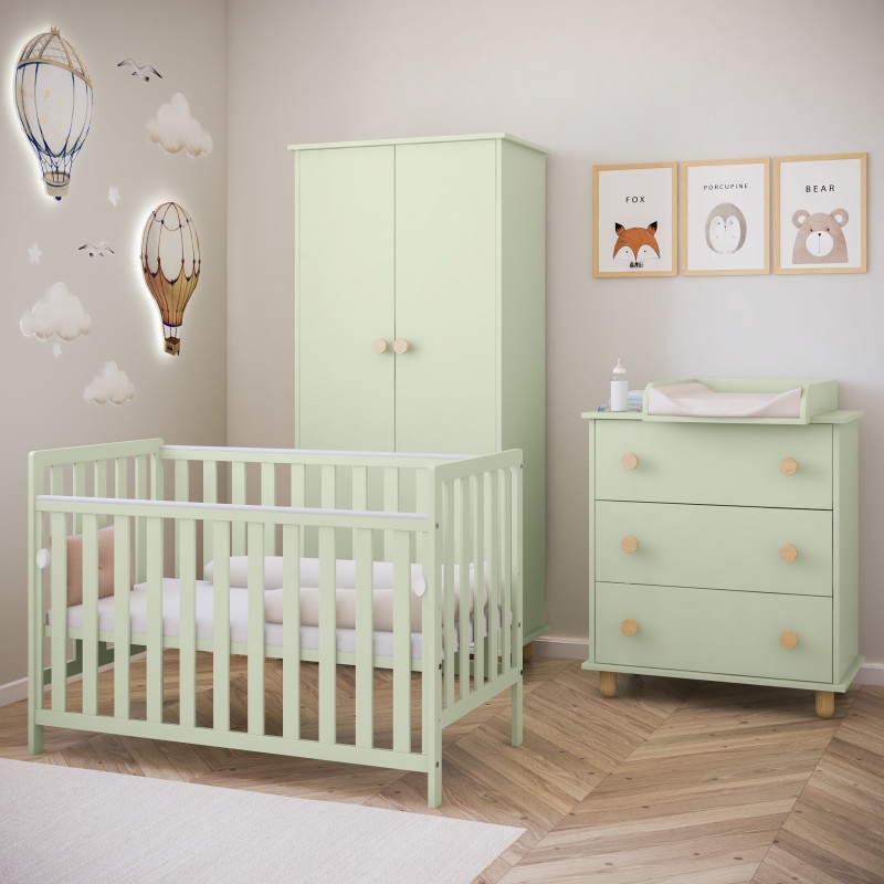 Pinewood Bambi krevetac za bebe Mint - Meda Shop